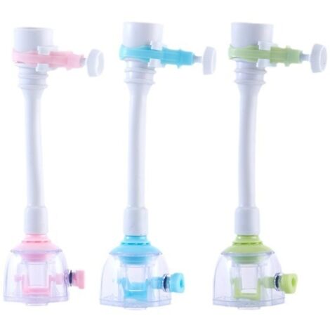 Mitigeur de robinet de cuisine avec aérateur et rotation à 360 degrés, filtre et économiseur d'eau, compatible avec les robinets de cuisine (18 cm).