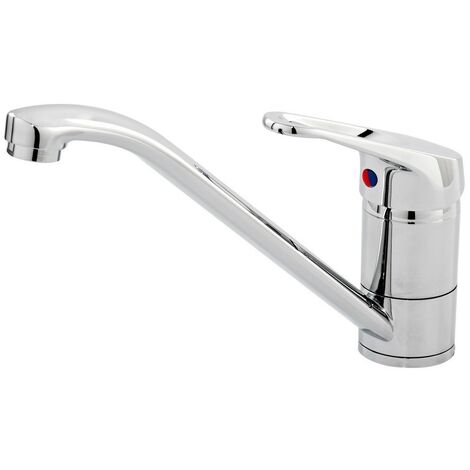 Mitigeur d'évier basse pression Life laiton chromé