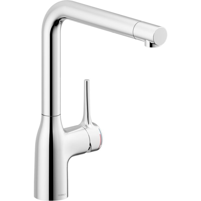 Mitigeur d'évier de cuisine chromé avec bec orientable à 180° Nobili Rubinetteria CU128113CR Chromé
