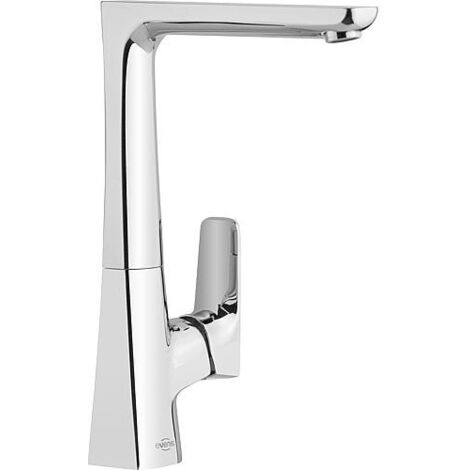 Mitigeur d'évier Ecol chromé, bec orientable Entraxe 194 mm