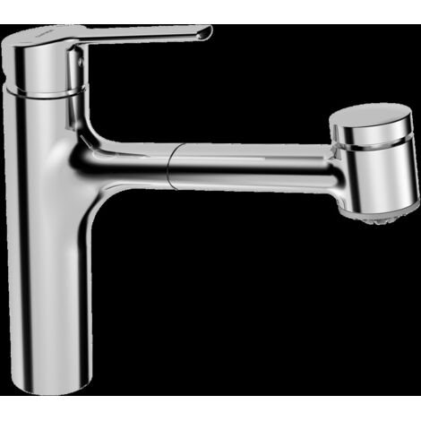 Mitigeur d'évier HANSA HANSARONDA, 5519, basse pression, chromé,