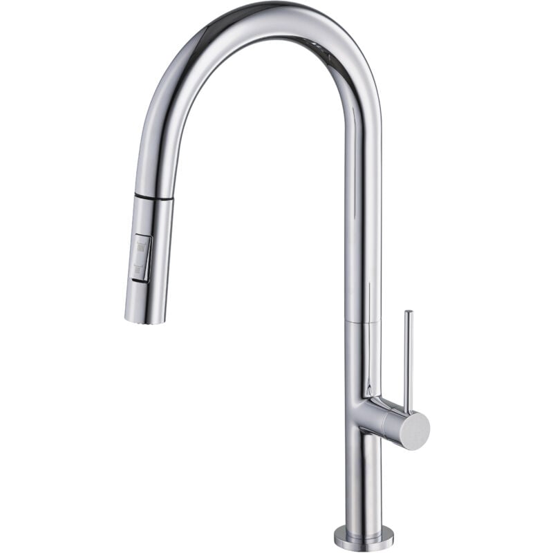 Mitigeur d'évier haut à douchette extractible TALCA by Eurosanit Chromé