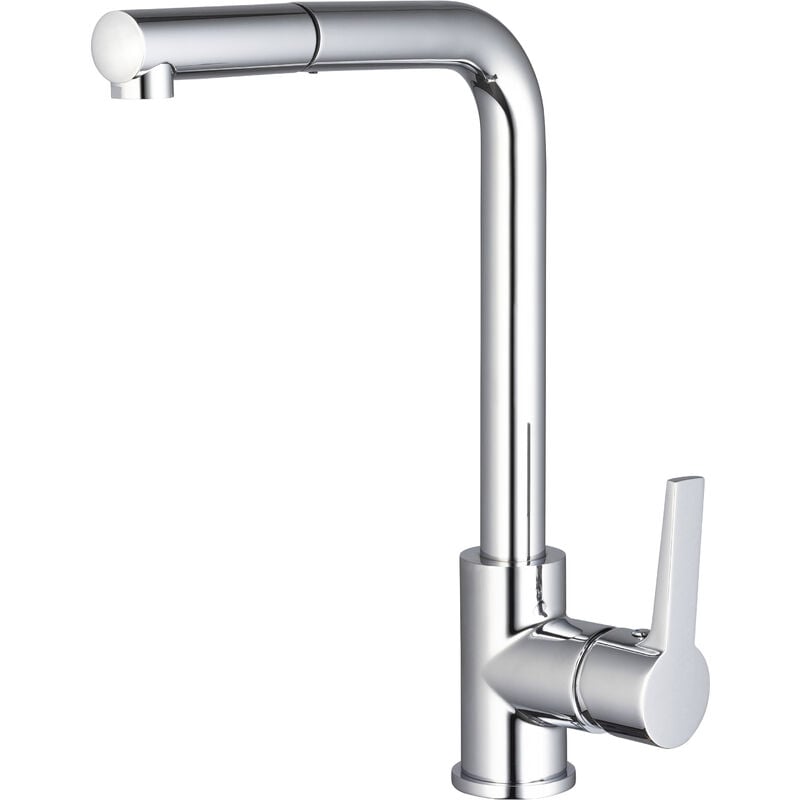 Eurosanit - Mitigeur d'évier haut à douchette gange chromé Chromé