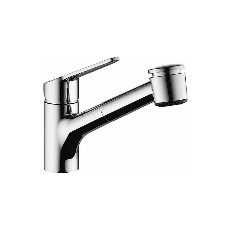 Banyo - Mitigeur d'évier kwc Isla chromé, avec douchette extractible