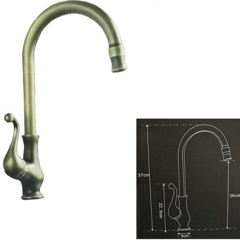 Mitigeur D'évier Laiton Esy52427 Mitigeur Monocommande D'évier De Cuisine