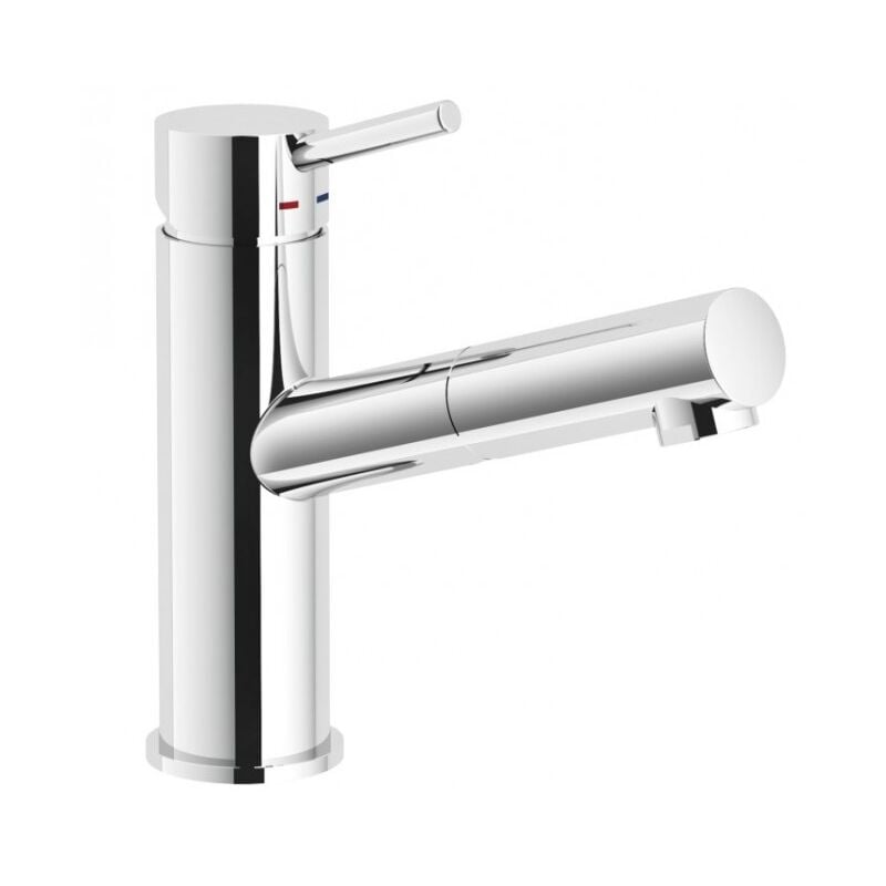 Nobili - Mitigeur d'évier monocommande en laiton chromé Live