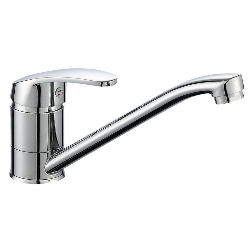 Mitigeur d'évier, robinet de cuisine à levier unique, argent