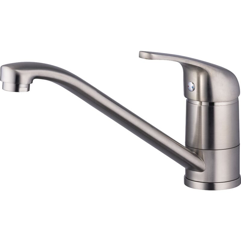 Eurosanit - Mitigeur d'évier bas tilt Inox Brossé