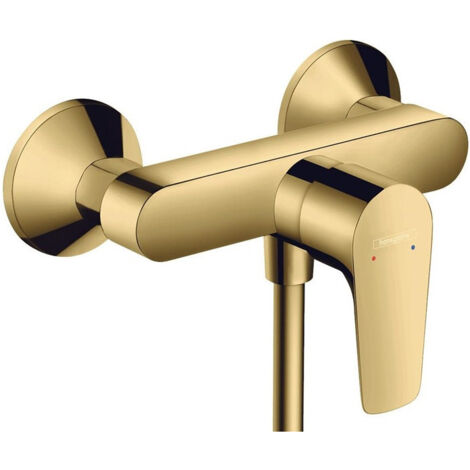mitigeur douche aspect doré poli