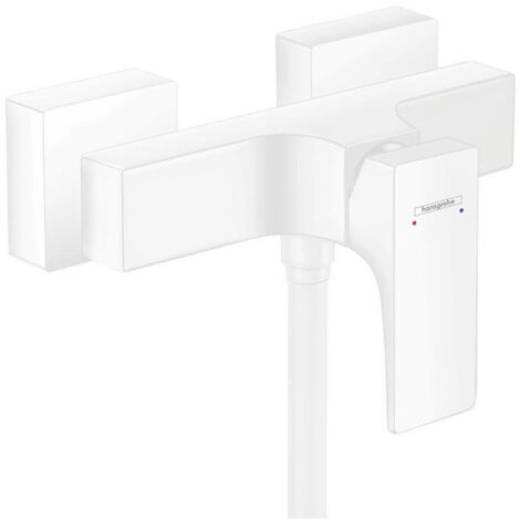 mitigeur douche blanc mat