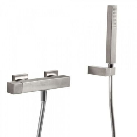 Mitigeur douche Douchette à main anticalcaire avec support orientable et flexible. - TRES 50716703