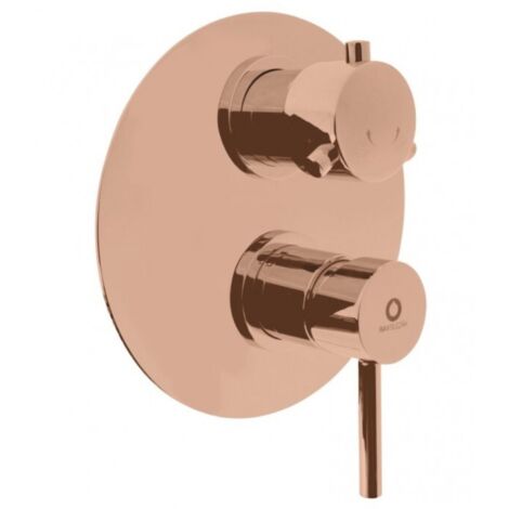 Mitigeur douche encastrable SEINA avec arrêt automatique laiton rose gold poli