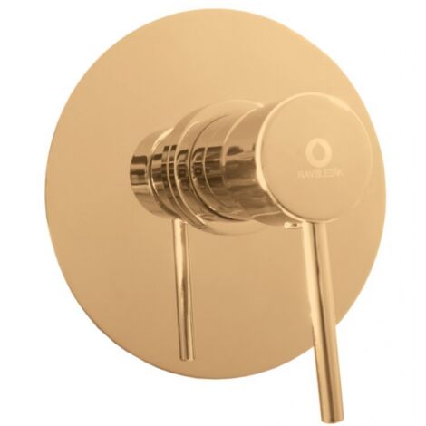 Mitigeur douche encastrable SEINA en laiton doré brossé 15 cm