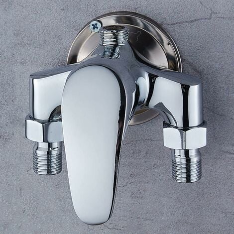 Mitigeur Douche Ensemble Robinet de Salle de Bain Chauffe-eau Solaire Mitigeur en Laiton Exposé d'eau Chaude et Froide G1/2 "interrupteur de Douche
