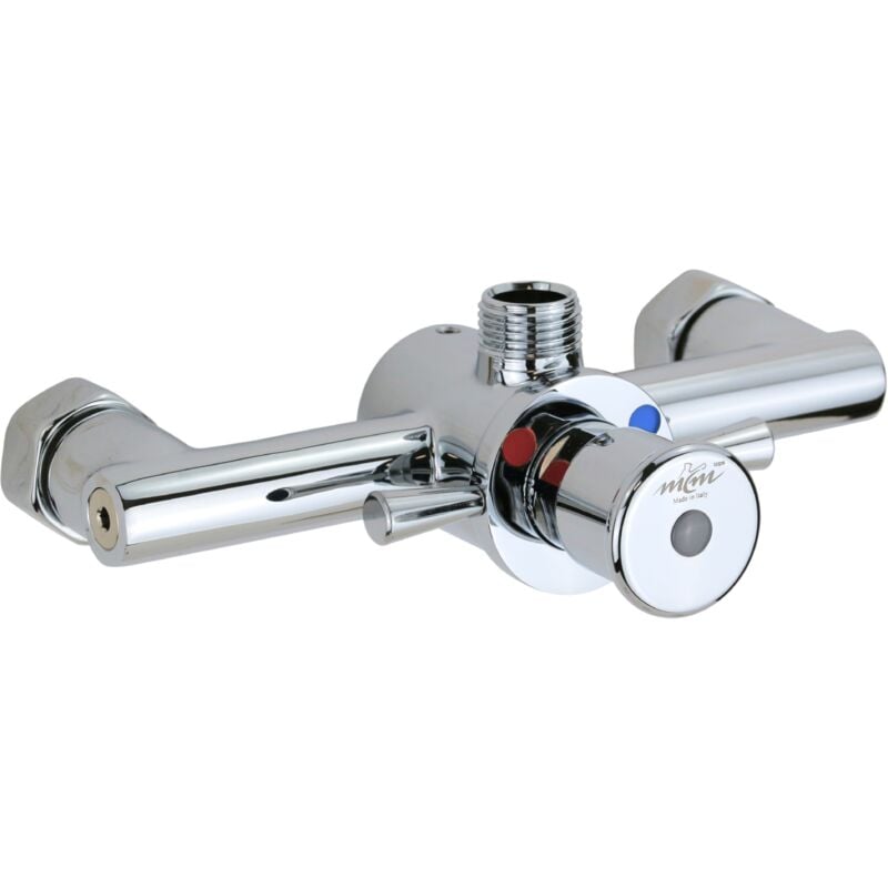 Mitigeur douche externe temporisé avec raccordement gaz 1/2' mcm 900801 15/25 secondes