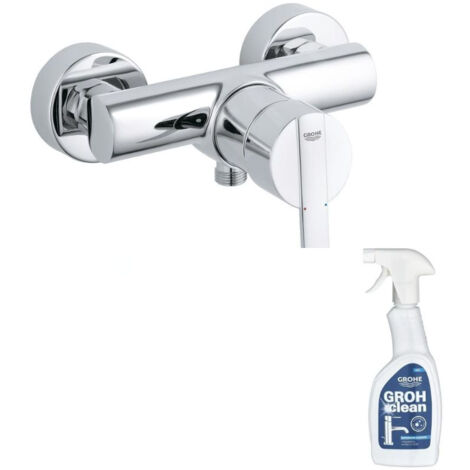 Mitigeur douche mécanique GROHE Quickfix Feel + nettoyant GrohClean