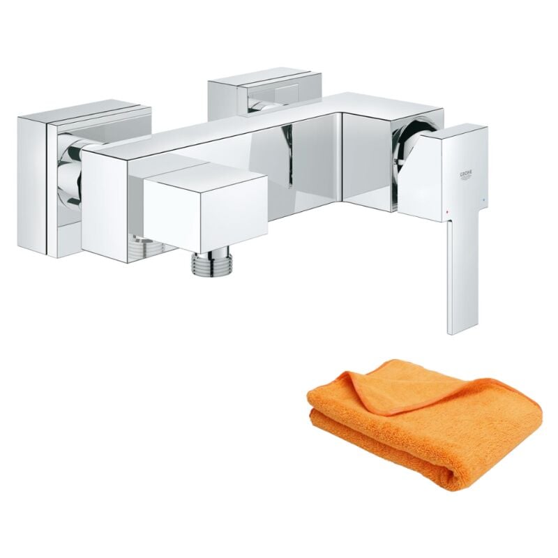 Grohe - Mitigeur douche mécanique Quickfix Sail Cube + microfibre