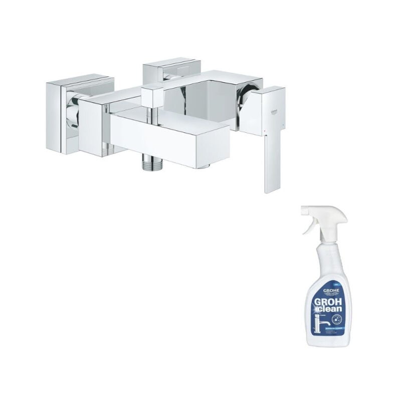 Grohe - Mitigeur douche mécanique Quickfix Sail Cube + nettoyant GrohClean