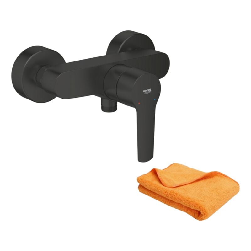 Grohe - Mitigeur douche mécanique Start noir + microfibre