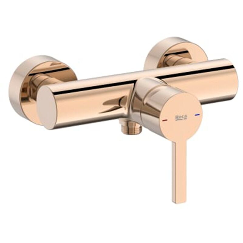 Roca - Mitigeur douche naia mural - Rosa gold A5A2196RG0