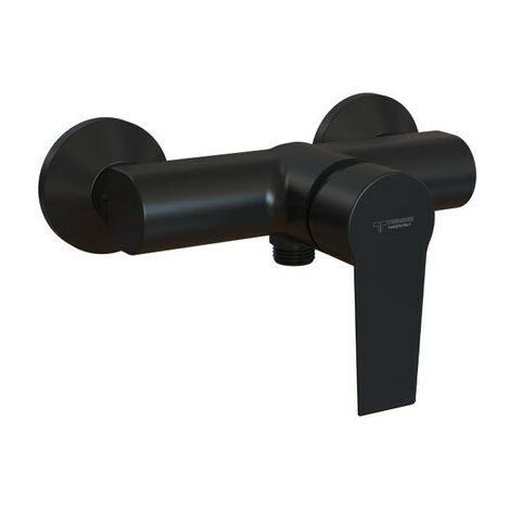 Mitigeur douche NF Corps et Levier Noir RAL 9004