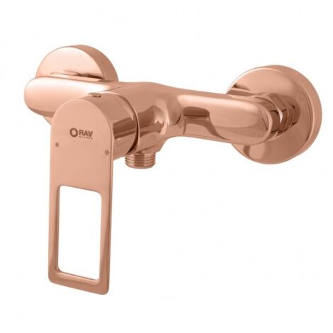 Mitigeur douche NIL en laiton rose gold poli-Doré-Doré--