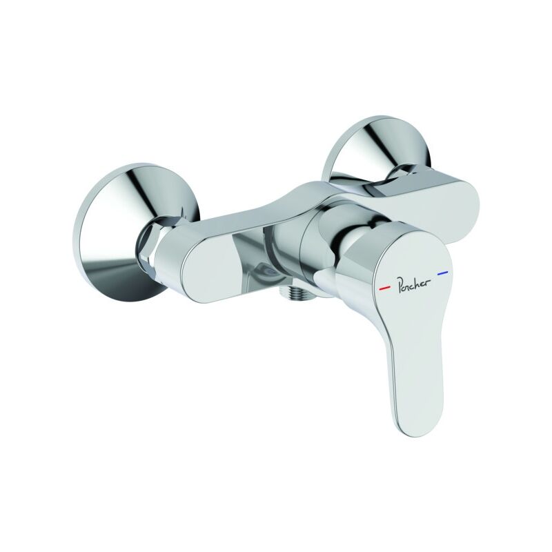 Mitigeur de douche mural olyos ii - Finition : chromé - Combiné de douche : Non Porcher