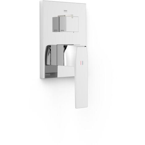 Mitigeur douche pour boîtier encastré Rapid‑box 3 voies Chromé - TRES 20227310