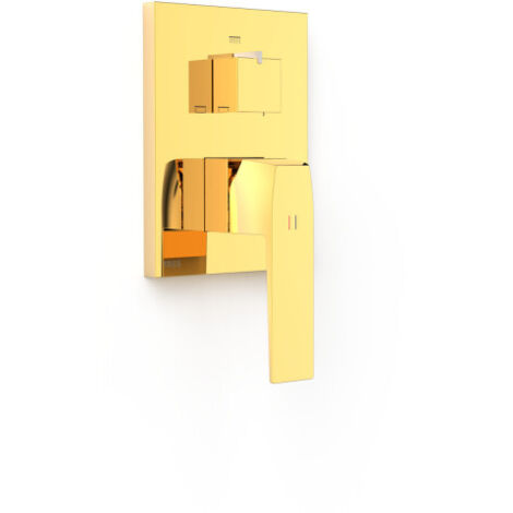 Mitigeur douche pour boîtier encastré Rapid‑box 3 voies Or 24K - TRES 20227310OR