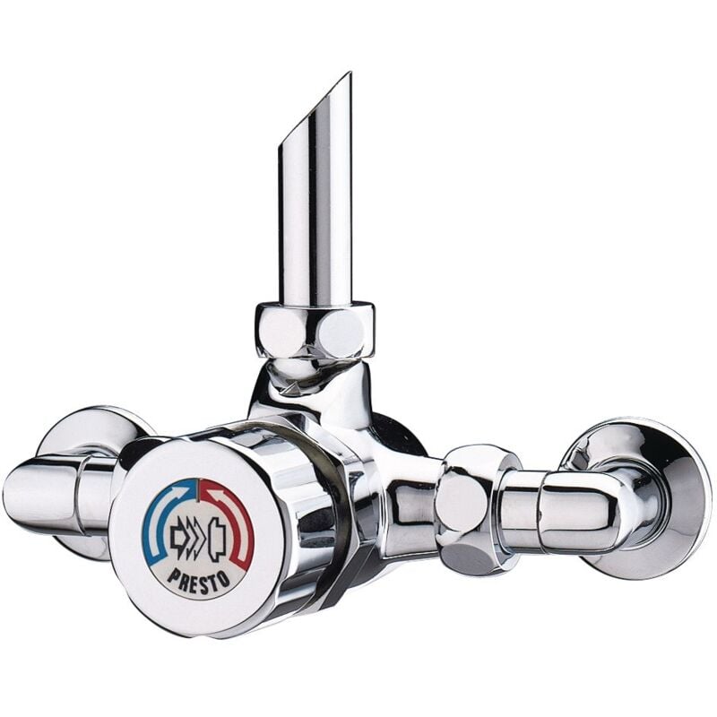 Presto - mitigeur douche alpa - bouton et raccords chromés 35925