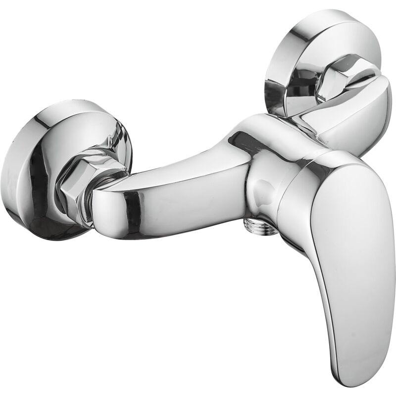 Mitigeur Douche, Robinet Baignoire Montage Mural Apparent, Robinets Monocommande Douche Réglage de Température Raccord Fileté Pour Universel Flexible