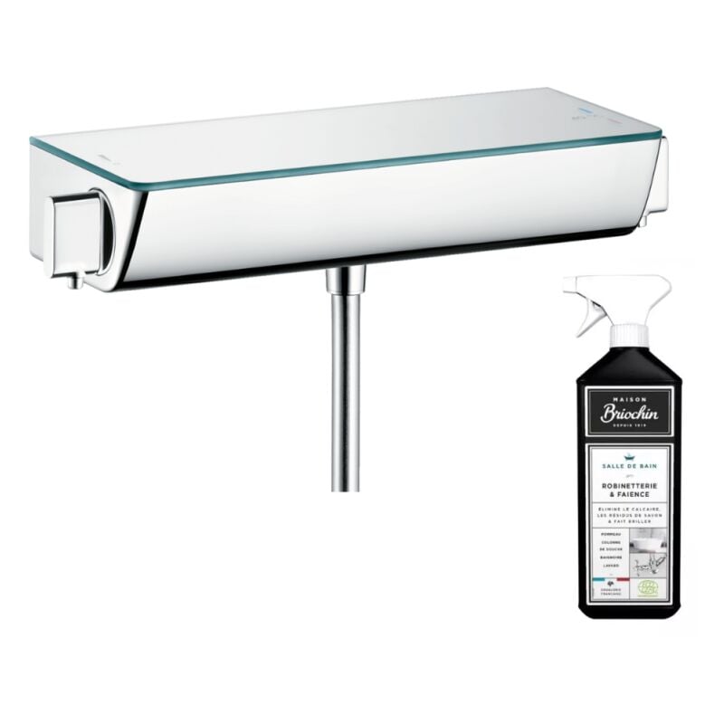 Hansgrohe - Mitigeur douche thermostatique Ecostat Select EcoSmart chromé + nettoyant Briochin