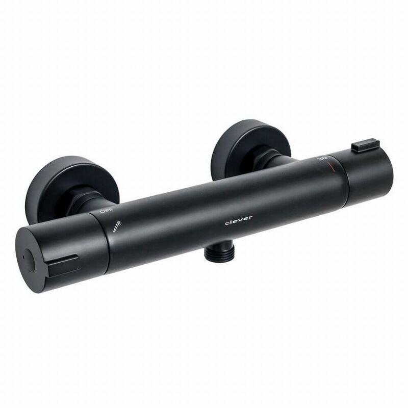 Mitigeur douche thermostatique Up Urban Clever Noir mat - 61010