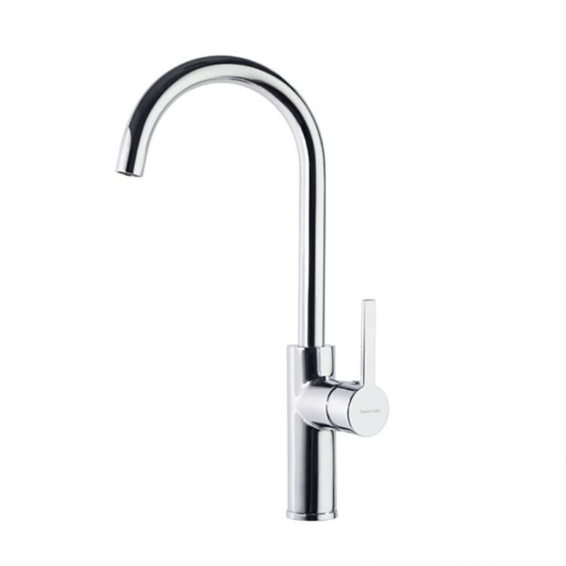 Ramon Soler - Mitigeur évier vertical col de cygne, Chromé avec bec orientable - 330602