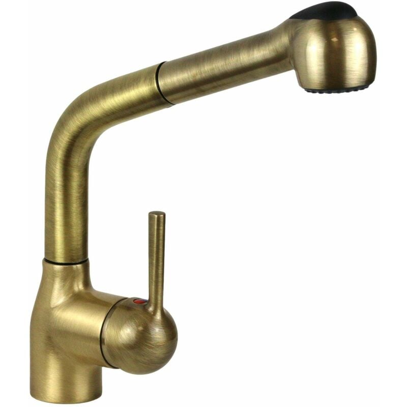 Mitigeur d'évier de cuisine de style classique de couleur bronze I Crolla TECNOMIX 8250VO Bronze