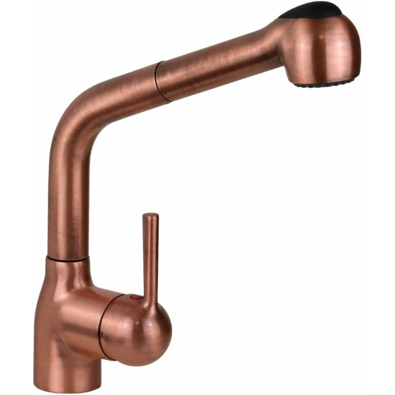 Mitigeur d'évier de cuisine de style classique de couleur cuivre I Crolla TECNOMIX 8250VR Cuivre