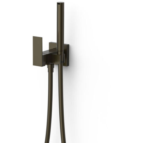 Mitigeur encastré avec douche pour WC Noir Bronze - TRES 00612302KMB