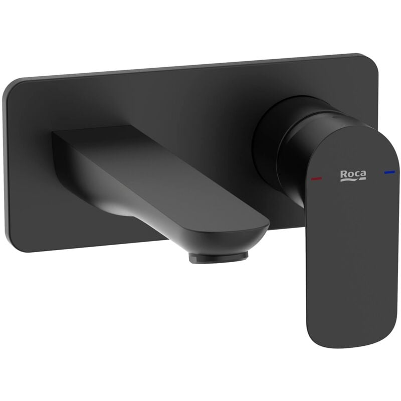 Roca - A5A356ENB0 cala Grifo Monomando Empotrable Lavabo Negro Mate - ref: A5A356ENB0