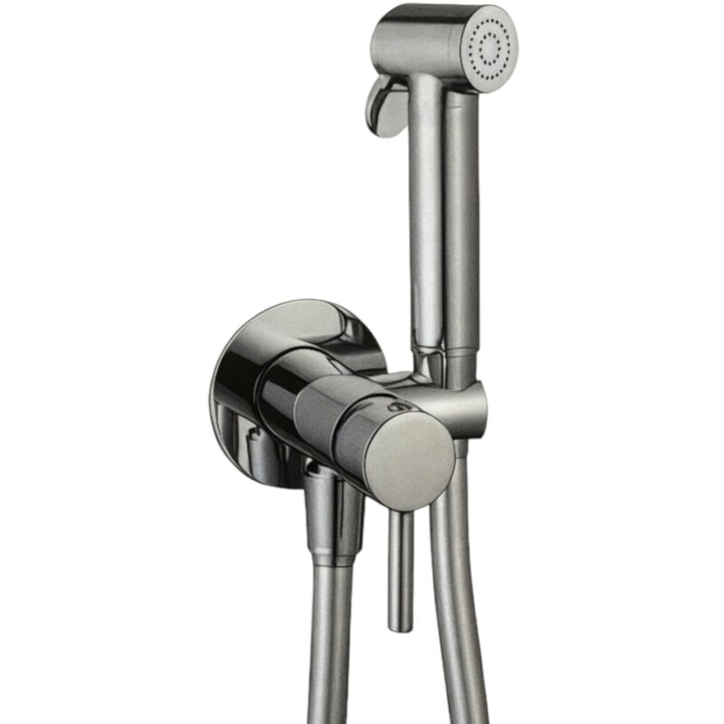 Mitigeur encastré rond avec douchette pour wc