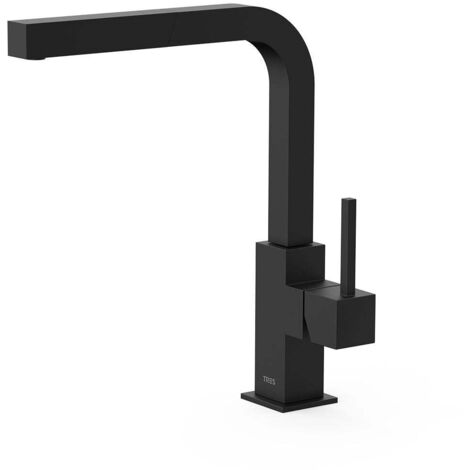 Mitigeur évier avec bec extractible Noir Mat TOP TRES COLOR - TRES 006437NM
