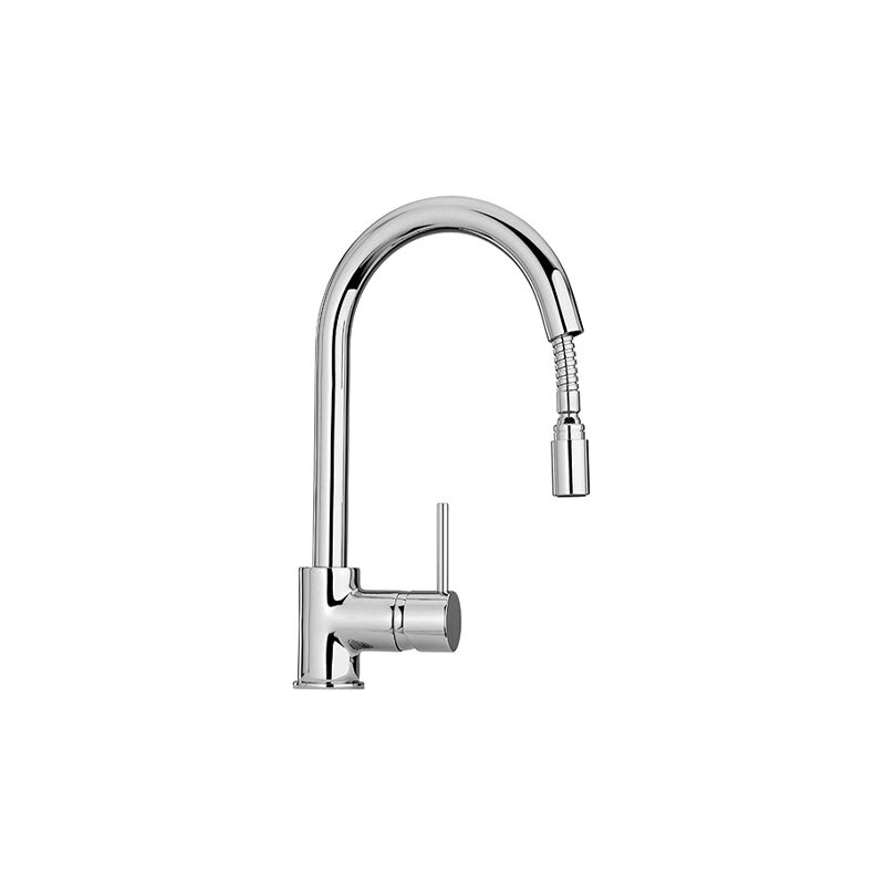 Mitigeur d'évier avec douchette monojet extractible - Paini Cox