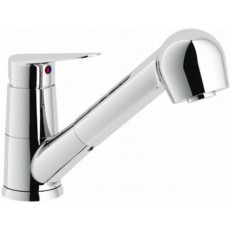 Mitigeur évier avec douchette extractible Nobili Blues series BS101127CR  Chromé - Laiton