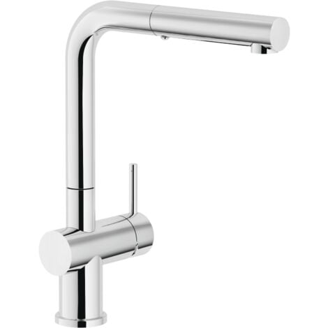 Mitigeur évier avec douchette extractible Nobili Live series LV00117/2CR  Chromé - Laiton