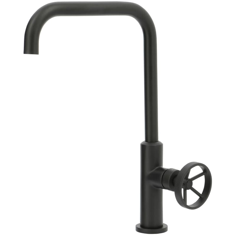 Thermador - Mitigeur évier bec haut style industriel Noir VAT13N