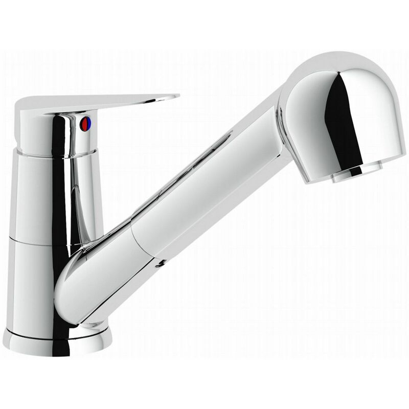 Nobili - Mitigeur évier blues avec douchette extractible - Chromé
