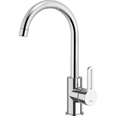 Mitigeur evier Enzan chromé Bec d'écoulement pivotant entraxe 175mm