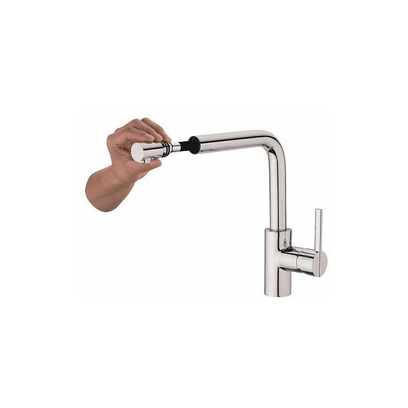 Grb Grober - Mitigeur evier eternal douchette extractible bec forma