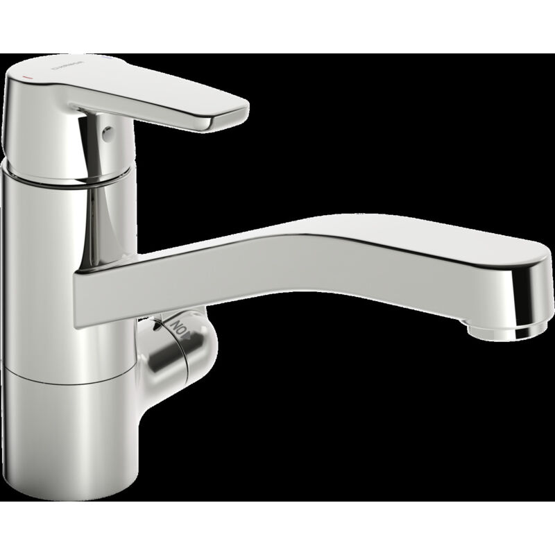 Hansa Polo - Mitigeur d'évier avec vanne d'arrêt de la lave-vaisselle, chrome 52662293