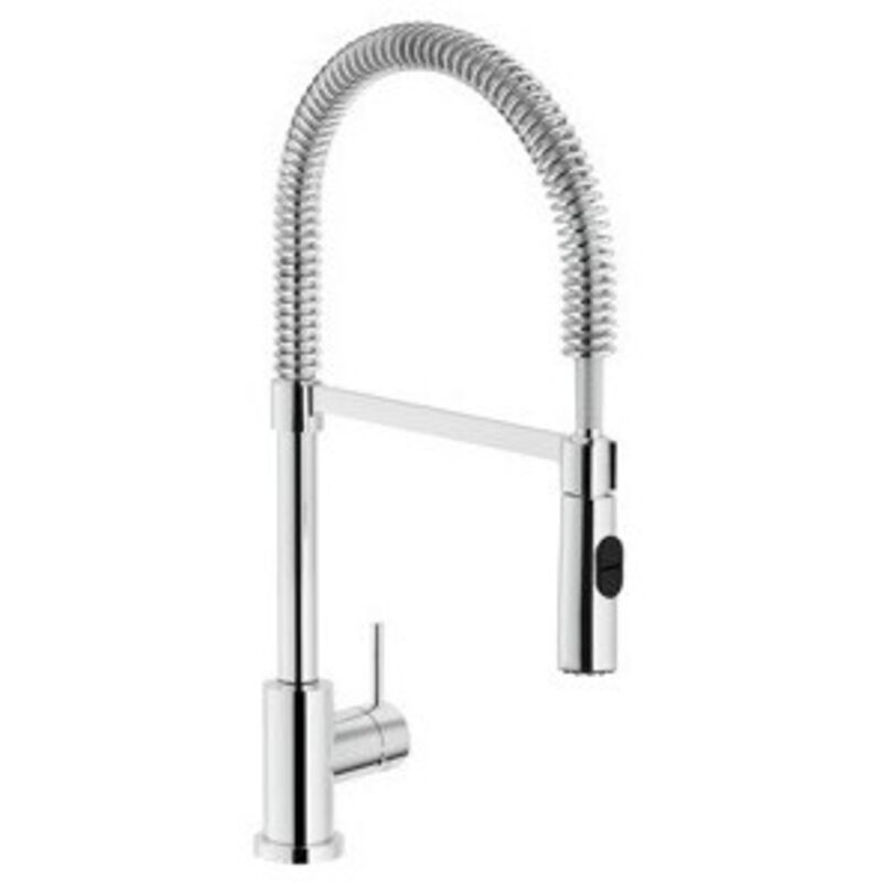 Anconetti - Mitigeur évier haut amovible et douchette 2 jets Capitole Chromé