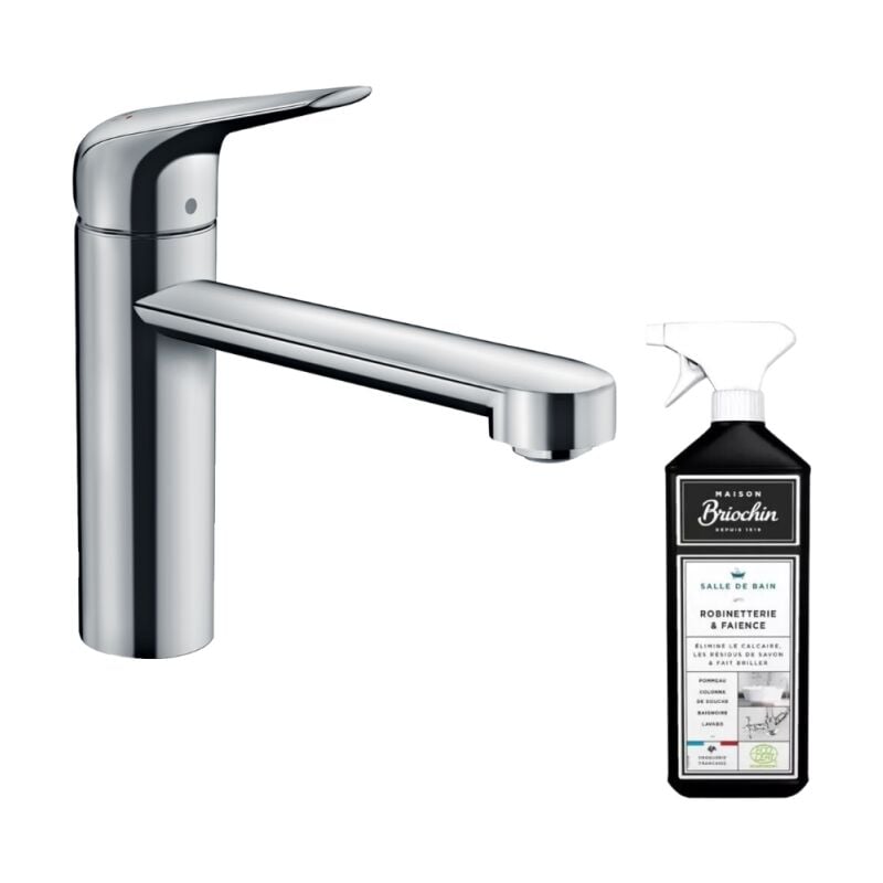 Hansgrohe - Robinet de cuisine Focus M42 120 CoolStart chromé + nettoyant Briochin